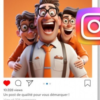 5 illustrations sur mesure Instagram